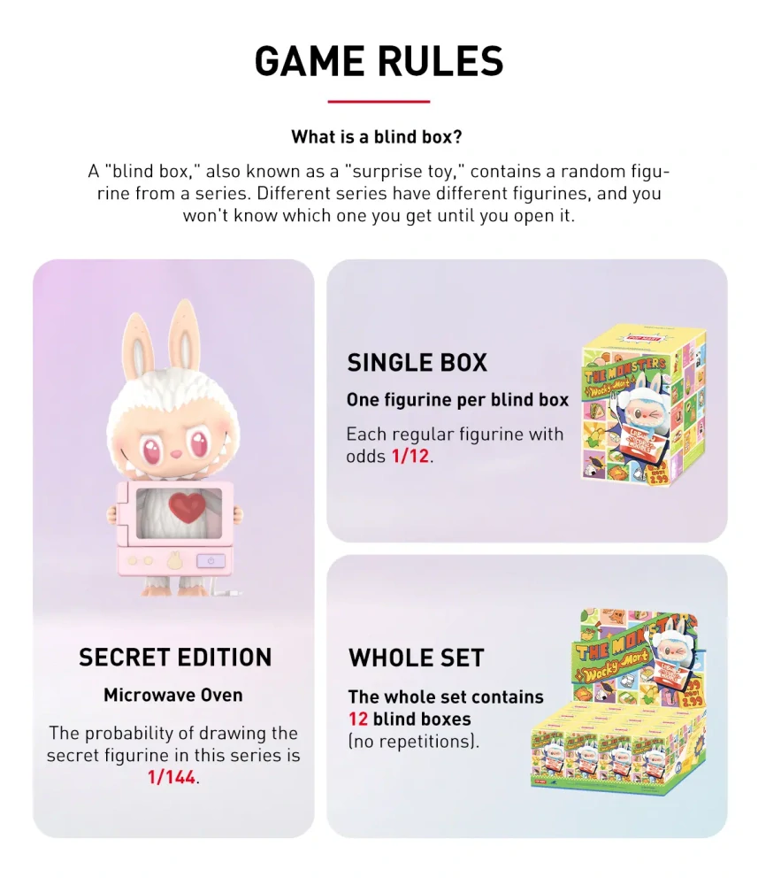 LABUBU THE MONSTERS Wacky Mart - BLIND BOX